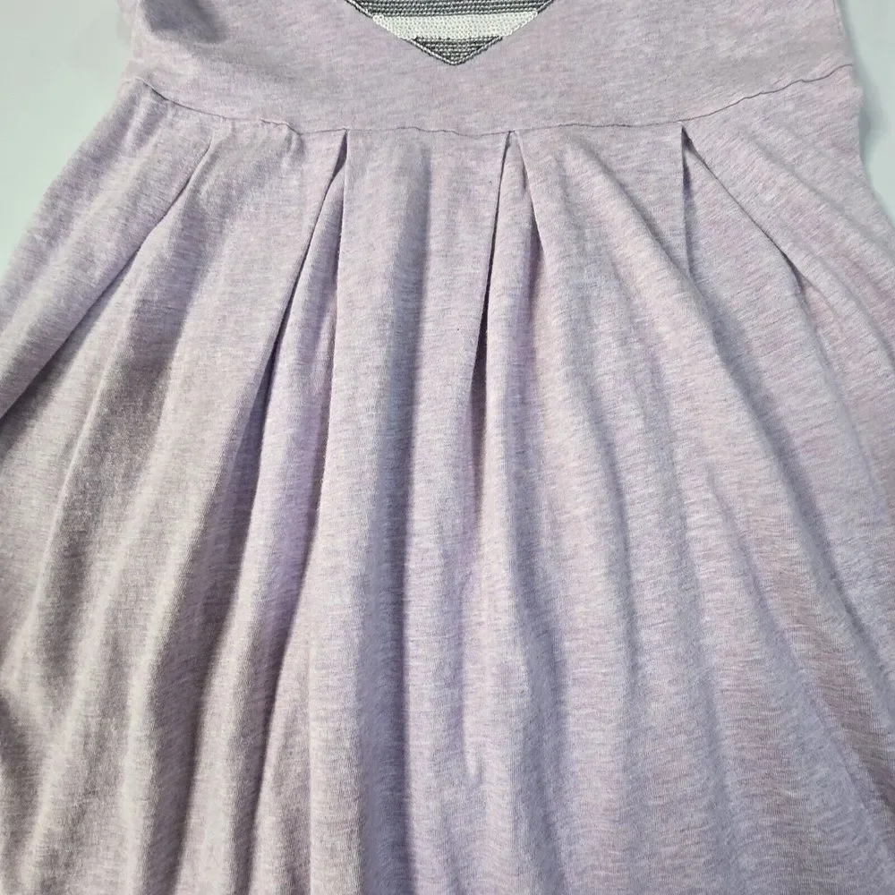 Gap Kids Sequin‎ Heart Dress Kids XL 12 Purple Americana Patriotic Preppy